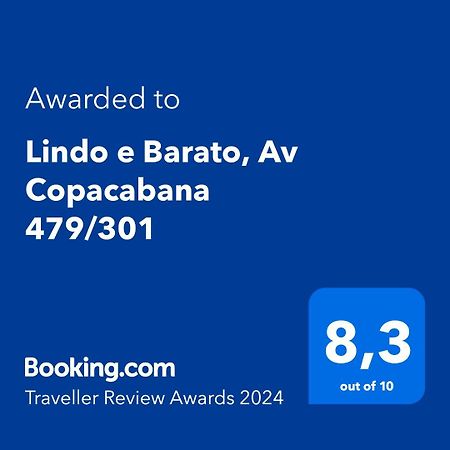 Lindo E Barato, Av Copacabana 479/301 Rio de Janeiro Eksteriør billede